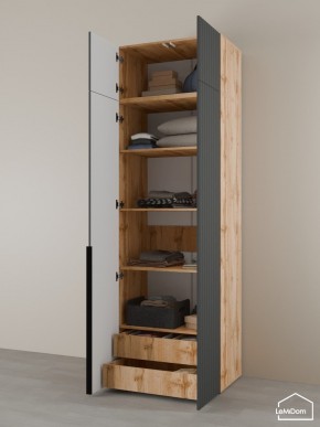 Шкаф с антресолью Linnea MHR-2A-4 2450х800х510 (ДВ-М 11.1.25) в Можге - mozhga.mebel24.online | фото 5