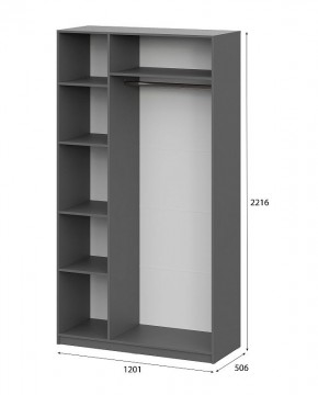 Шкаф ШК-5 (1200) Графит серый в Можге - mozhga.mebel24.online | фото 5