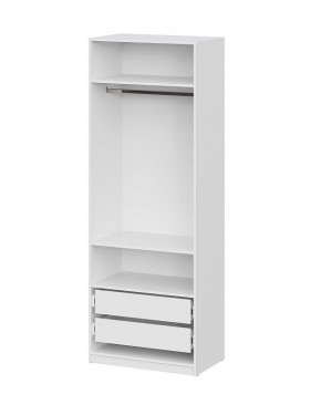 Шкаф ШК-5 + 2 полки + ящики (800) Белый текстурный в Можге - mozhga.mebel24.online | фото 3
