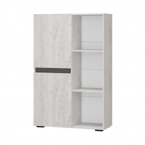 Шкаф стеллаж Мрия ШК-16 (Бетон пайн светлый/Графит) в Можге - mozhga.mebel24.online | фото