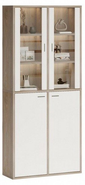 Шкаф-витрина Домино СУ(ш2в2)+2ФС+2ФГ в Можге - mozhga.mebel24.online | фото 2