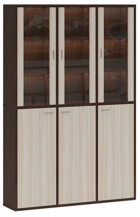 Шкаф-витрина Домино СУ(ш3в2)+3ФГ+3ФС в Можге - mozhga.mebel24.online | фото
