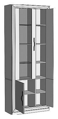 Шкаф-витрина Нобиле ШВтВ-ФСД-ФГК в Можге - mozhga.mebel24.online | фото 2