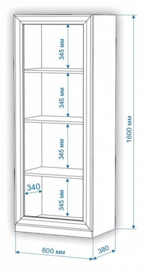 Шкаф-витрина Нобиле ВтН-ФСД в Можге - mozhga.mebel24.online | фото 2