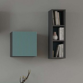 Сириния Куб 2 серый графит/МДФ бриз в Можге - mozhga.mebel24.online | фото 3