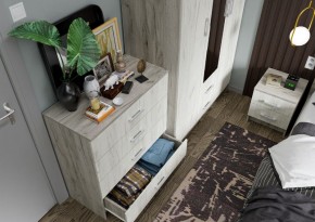 Спальня Гармония Дуб крафт серый/Дуб крафт белый в Можге - mozhga.mebel24.online | фото 9