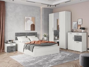 Спальня Теана Ясень Анкор светлый/Мрамор дарк в Можге - mozhga.mebel24.online | фото