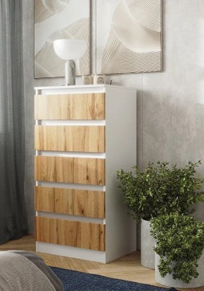 Спальный гарнитур Парус (Белый/Дуб Вотан) модульный в Можге - mozhga.mebel24.online | фото 23