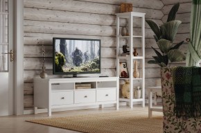Стеллаж 420 Кантри, массив сосны, цвет белый в Можге - mozhga.mebel24.online | фото 4