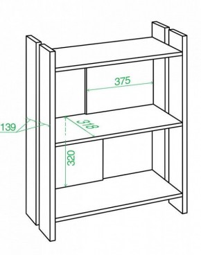 Стеллаж Домино Лайт СТЛ-ОН в Можге - mozhga.mebel24.online | фото 3