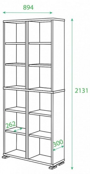 Стеллаж Домино нельсон ПУ-30-1 в Можге - mozhga.mebel24.online | фото 2