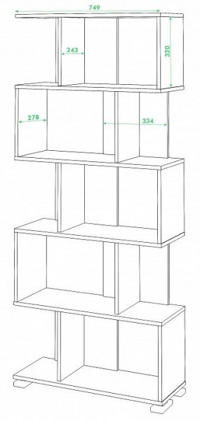 Стеллаж Домино нельсон СЛ-5 в Можге - mozhga.mebel24.online | фото 2