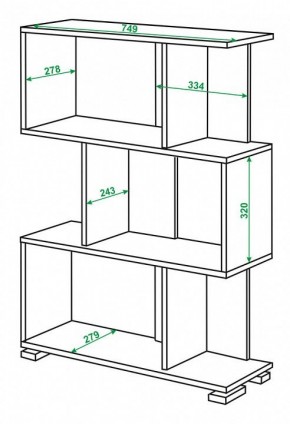 Стеллаж Домино нельсон СЛ-5-3 в Можге - mozhga.mebel24.online | фото 2