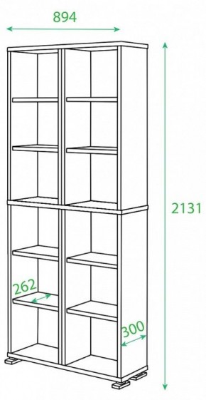 Стеллаж Домино ПУ-30-1 в Можге - mozhga.mebel24.online | фото 2