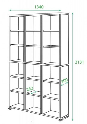 Стеллаж Домино ПУ-40-Ш в Можге - mozhga.mebel24.online | фото 2