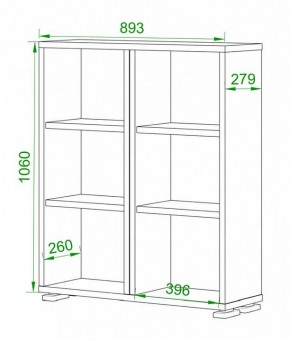 Стеллаж Домино ПУ-50-1 в Можге - mozhga.mebel24.online | фото 2