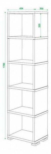 Стеллаж Домино СБ-15/5 в Можге - mozhga.mebel24.online | фото 2