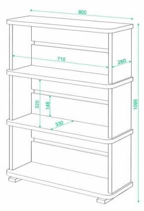 Стеллаж Домино СБ-25/3 в Можге - mozhga.mebel24.online | фото 3