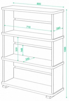 Стеллаж Домино СБ-25/3 в Можге - mozhga.mebel24.online | фото 2