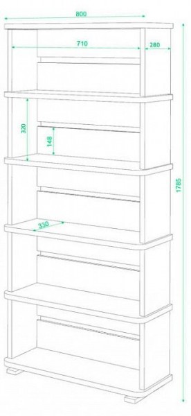 Стеллаж Домино СБ-25/5 в Можге - mozhga.mebel24.online | фото 3