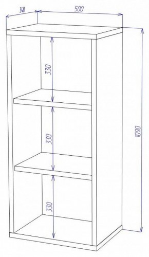 Стеллаж Домино СУ(ш1в1) в Можге - mozhga.mebel24.online | фото 2