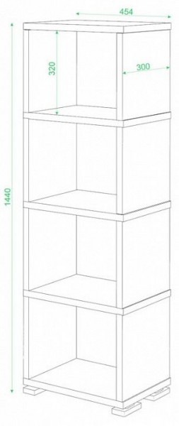 Стеллаж-колонка Домино СБ-15/4 в Можге - mozhga.mebel24.online | фото 2