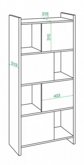 Стеллаж комбинированный Домино Лайт СТЛ-3В в Можге - mozhga.mebel24.online | фото 2