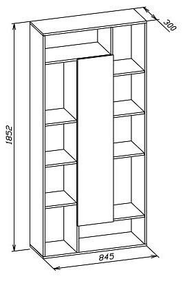 Стеллаж комбинированный СТ-7 в Можге - mozhga.mebel24.online | фото 3