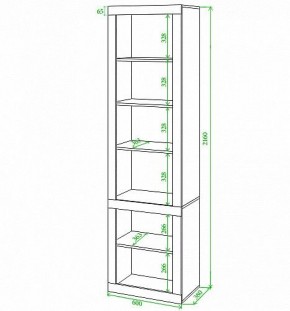 Стеллаж комбинированный Toivo ВтВ в Можге - mozhga.mebel24.online | фото 2