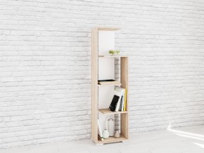 Стеллаж Ромео-6 Дуб сонома/Белый в Можге - mozhga.mebel24.online | фото