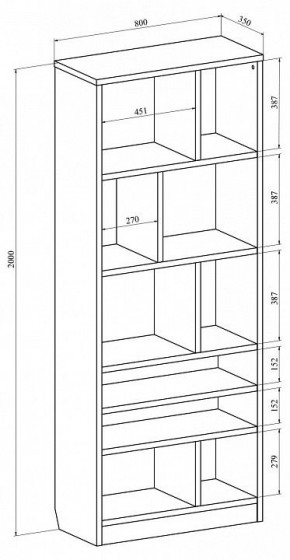 Стеллаж Виктория ВИ-03 в Можге - mozhga.mebel24.online | фото 3