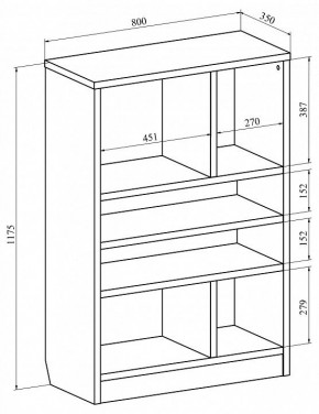 Стеллаж Виктория ВИ-05 в Можге - mozhga.mebel24.online | фото 3