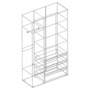 СТИЛ Шкаф 3-ств с 3 ящиками в Можге - mozhga.mebel24.online | фото 2