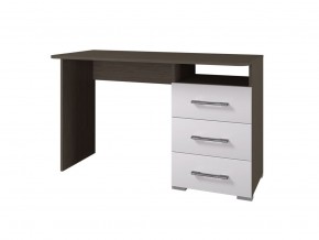 Стол 1200/3 ящика НЕНСИ (Венге/Белый глянец) в Можге - mozhga.mebel24.online | фото