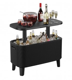 Стол Беви Бар (Bevy Bar Large Cool Bar), графит в Можге - mozhga.mebel24.online | фото 3