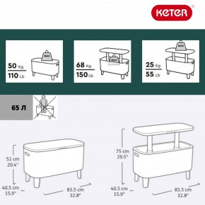 Стол Беви Бар (Bevy Bar Large Cool Bar), коричневый в Можге - mozhga.mebel24.online | фото 2
