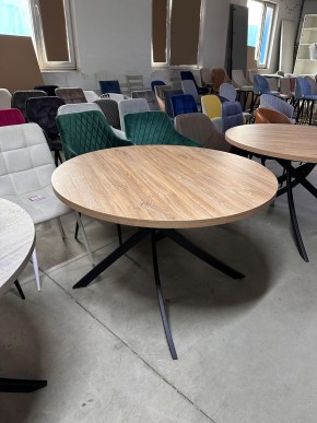 Стол ДАРИО D100 Дуб Канзас / Черный каркас М-City в Можге - mozhga.mebel24.online | фото 9