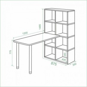 Стол компьютерный Bartolo в Можге - mozhga.mebel24.online | фото 2