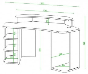 Стол компьютерный Домино Lite СК-160 в Можге - mozhga.mebel24.online | фото 2