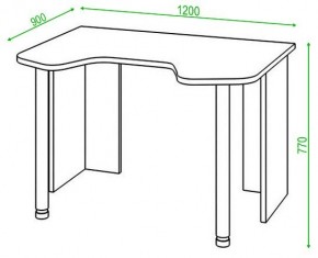 Стол компьютерный Домино Lite СКЛ-Игр120 в Можге - mozhga.mebel24.online | фото 2