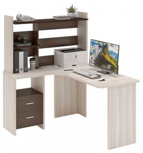 Стол компьютерный Домино Lite СКЛ-Угл130+НКЛ-120 в Можге - mozhga.mebel24.online | фото 2