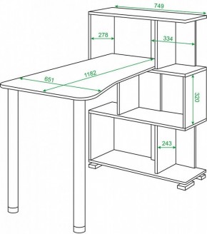 Стол компьютерный Домино нельсон СЛ-5-3СТ-2 в Можге - mozhga.mebel24.online | фото 2
