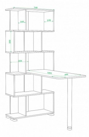 Стол компьютерный Домино нельсон СЛ-5СТ в Можге - mozhga.mebel24.online | фото 2