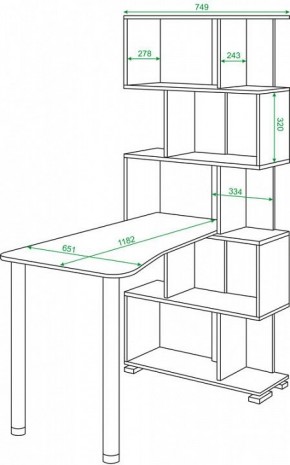 Стол компьютерный Домино нельсон СЛ-5СТ-2 в Можге - mozhga.mebel24.online | фото 2