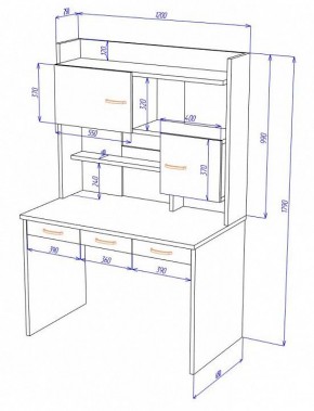 Стол компьютерный Домино Нельсон СП-33 в Можге - mozhga.mebel24.online | фото 2