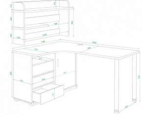 Стол компьютерный Домино нельсон СР-145М в Можге - mozhga.mebel24.online | фото 2