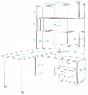 Стол компьютерный Домино нельсон СР-420/130 в Можге - mozhga.mebel24.online | фото 2