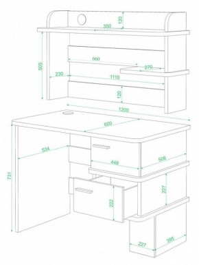 Стол компьютерный Домино СД-15 в Можге - mozhga.mebel24.online | фото 2