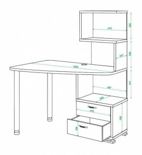 Стол компьютерный Домино СКМ-60 в Можге - mozhga.mebel24.online | фото 5