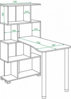 Стол компьютерный Домино СЛ-5-4СТ-2 в Можге - mozhga.mebel24.online | фото 2